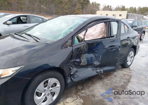 2013 Honda Civic Lx from USA, damaged, VIN 2HGFB2F53DH584657